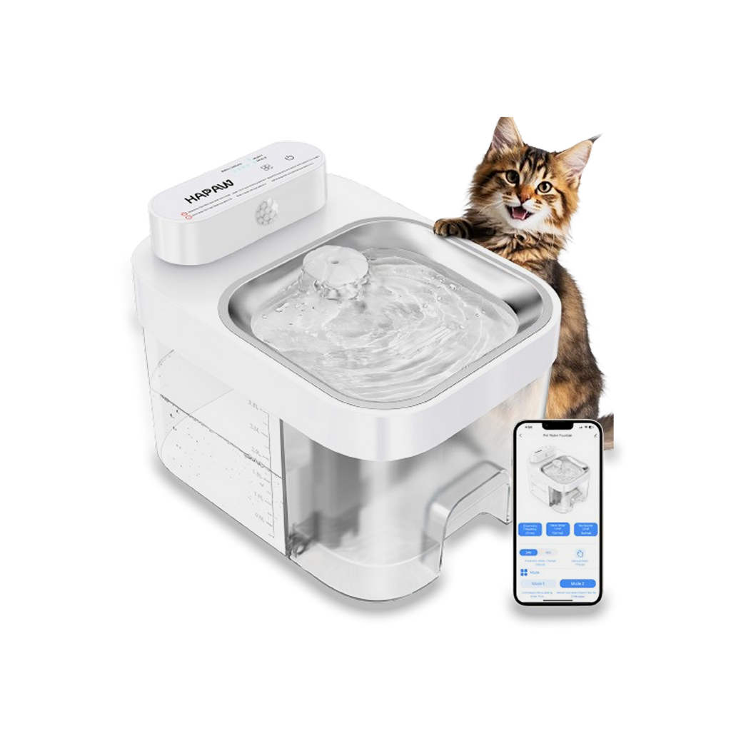 Smart Cat Water Fountain Filter Free with App Monitoring and Separate Water Tanks
