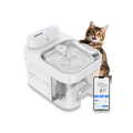 Smart Cat Water Fountain Filter Free with App Monitoring and Separate Water Tanks