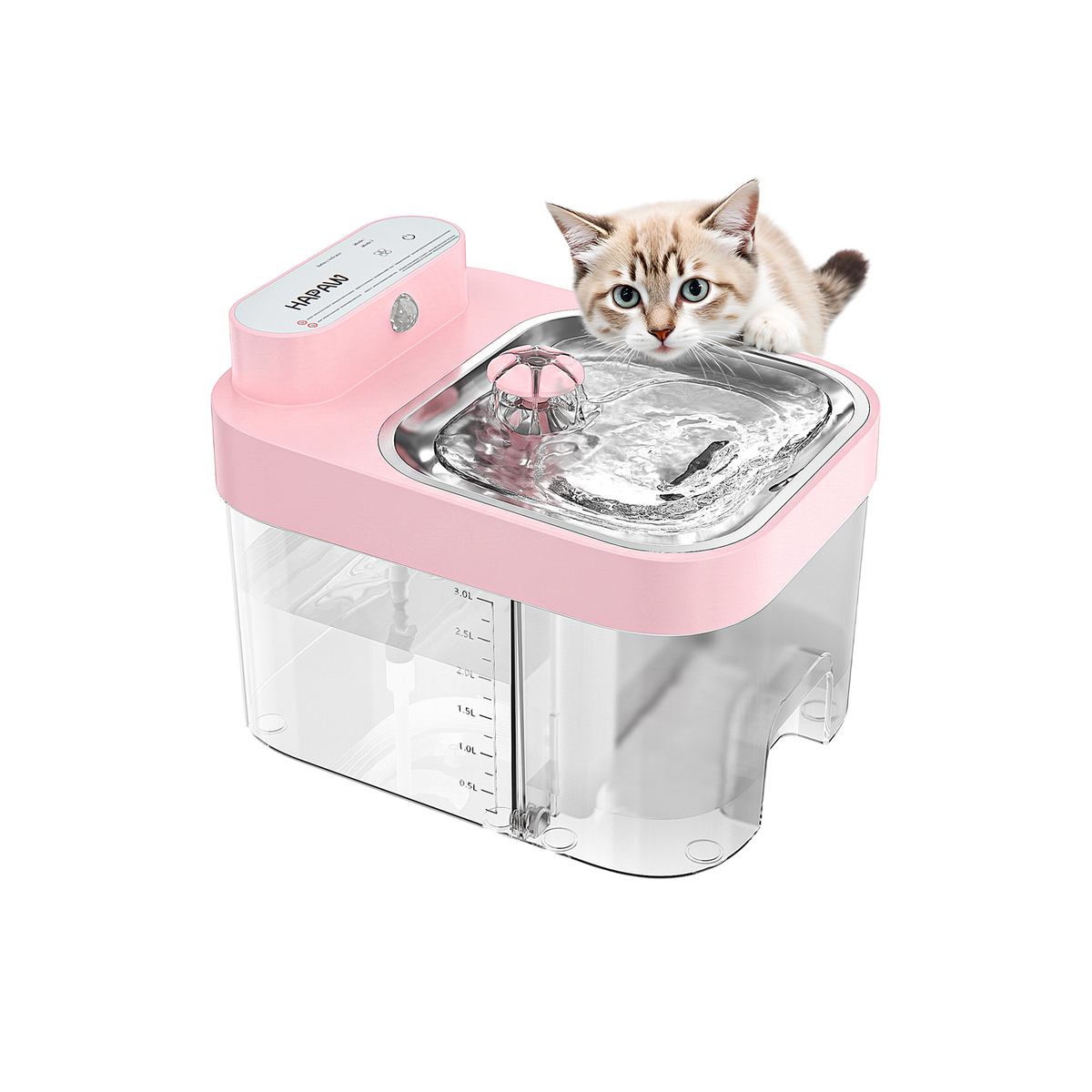 Smart Cat Water Fountain Filter Free with App Monitoring and Separate Water Tanks